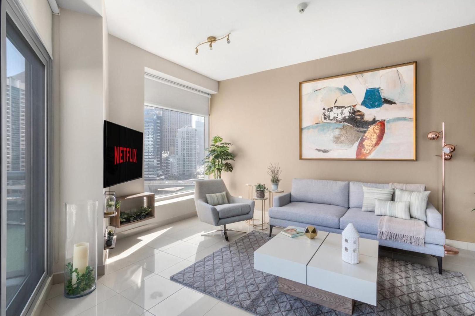 Appartamento Guestready - Marina View | Fairfield Tower Dubai Esterno foto